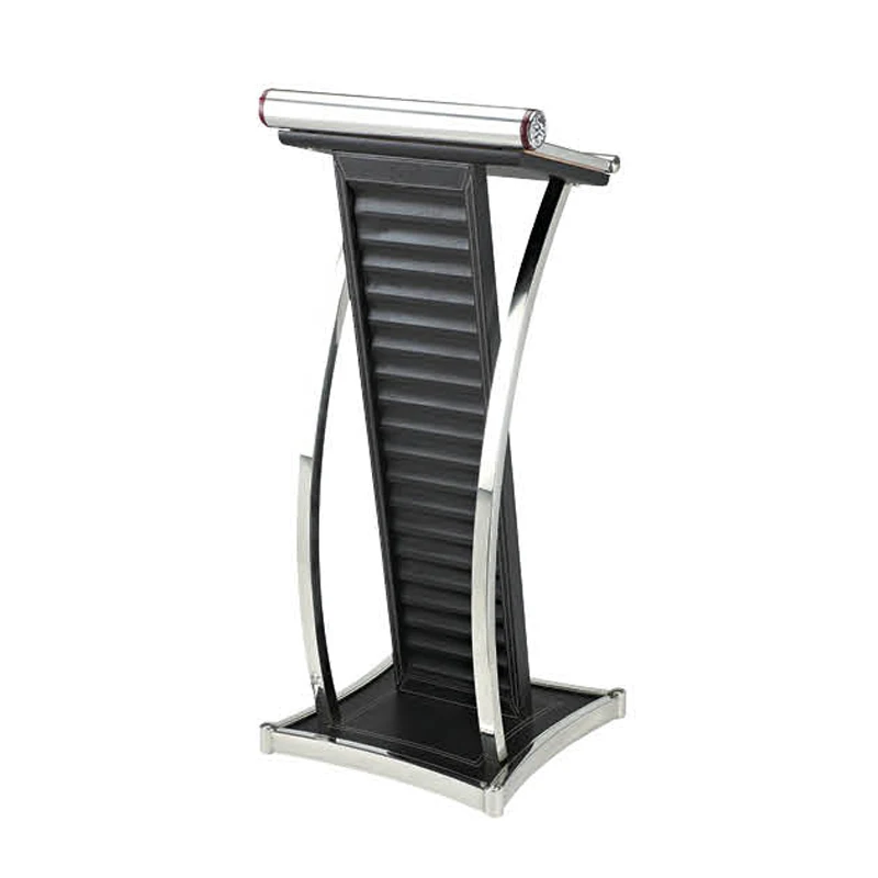 China Wholesale Customized Hotel Podium Design Wooden Rostrum