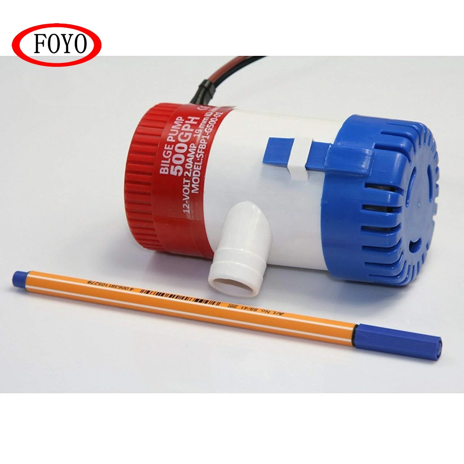 Погружной откачивающий водяной насос Foyo по низкой цене, 12 В постоянного тока, 500 галлонов в час, Неавтоматические морские электрические откачивающие насосы для бассейнов