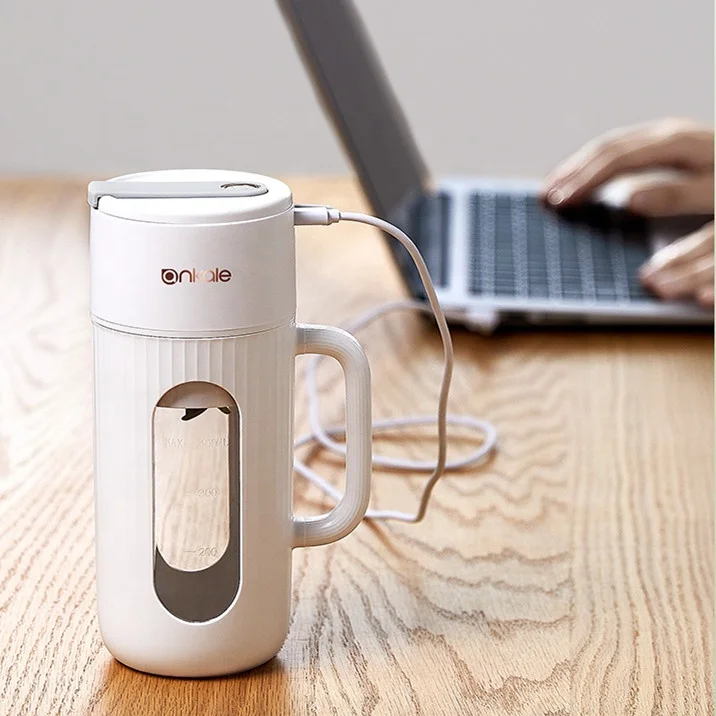 Multi-purpose 4 in 1 White Electric Juicer Cup Fresh Fruit Juice Blender USB Rechargeable Portable Blender Cup