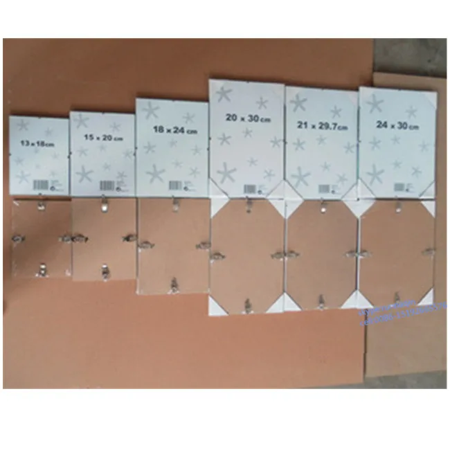 Wholesale easy frameless  glass photo frame  clip  picture frame poster frame from size 10x15cm to 70x100cm