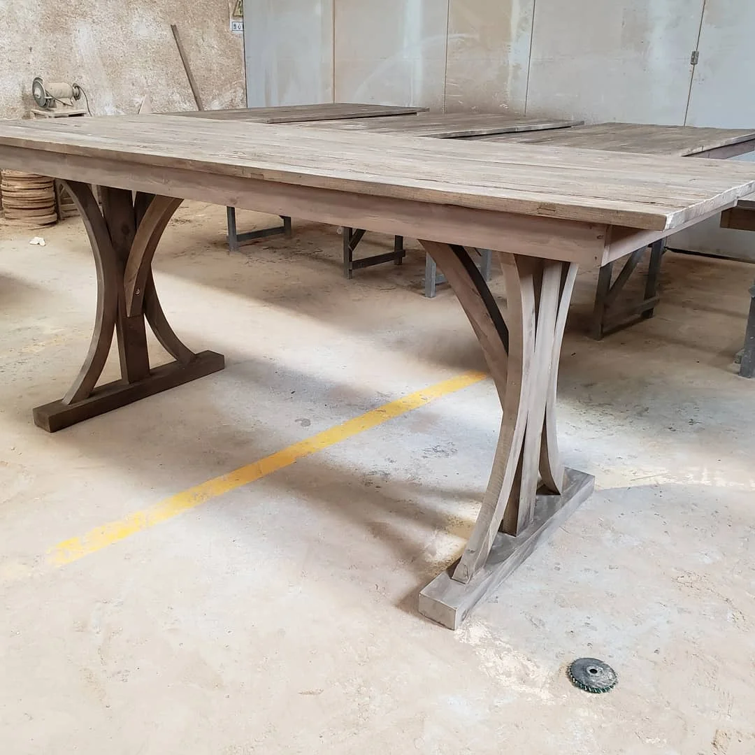 Wedding furniture wooden dining table set,6 seater dining table