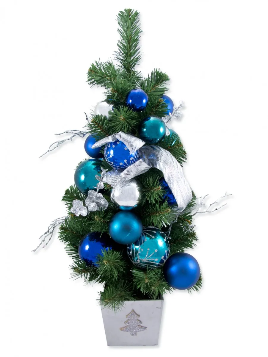 8 Foot Shimmering Mountain Fir Christmas Tree  For interior decoration