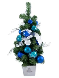 8 Foot Shimmering Mountain Fir Christmas Tree  For interior decoration