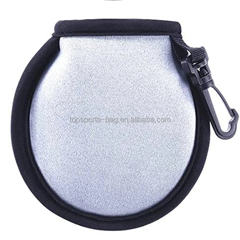 White Blank Sublimation Portable Golf Ball Washer Pocket Neoprene Golf Ball Cleaner Pouch