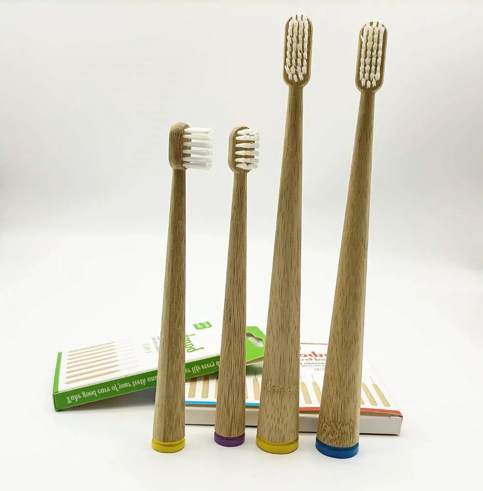 100% Biodegradable Bamboo toothbrush with Soft Bristle for Home Use