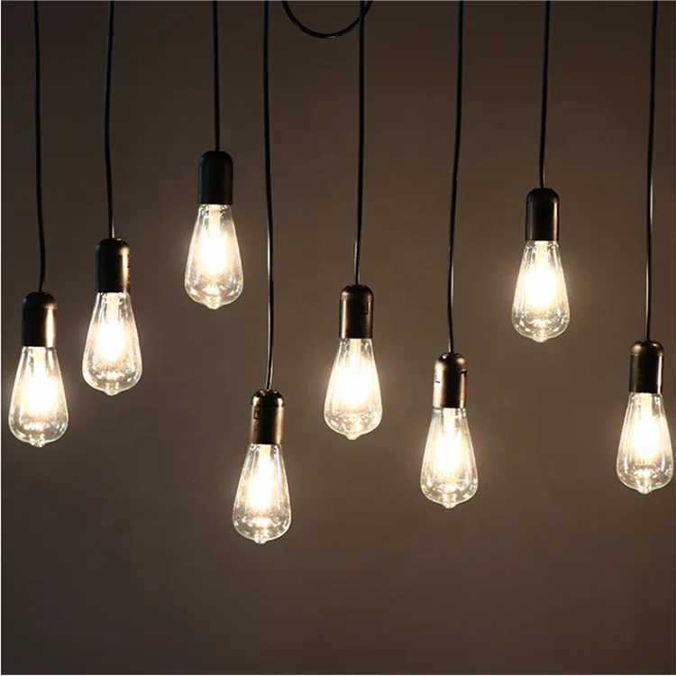 Wedding Props 10 Transparent Tungsten Filament Bulbs Ceiling Decoration Wedding Scene Arrangement LED Lights For Party Supplies