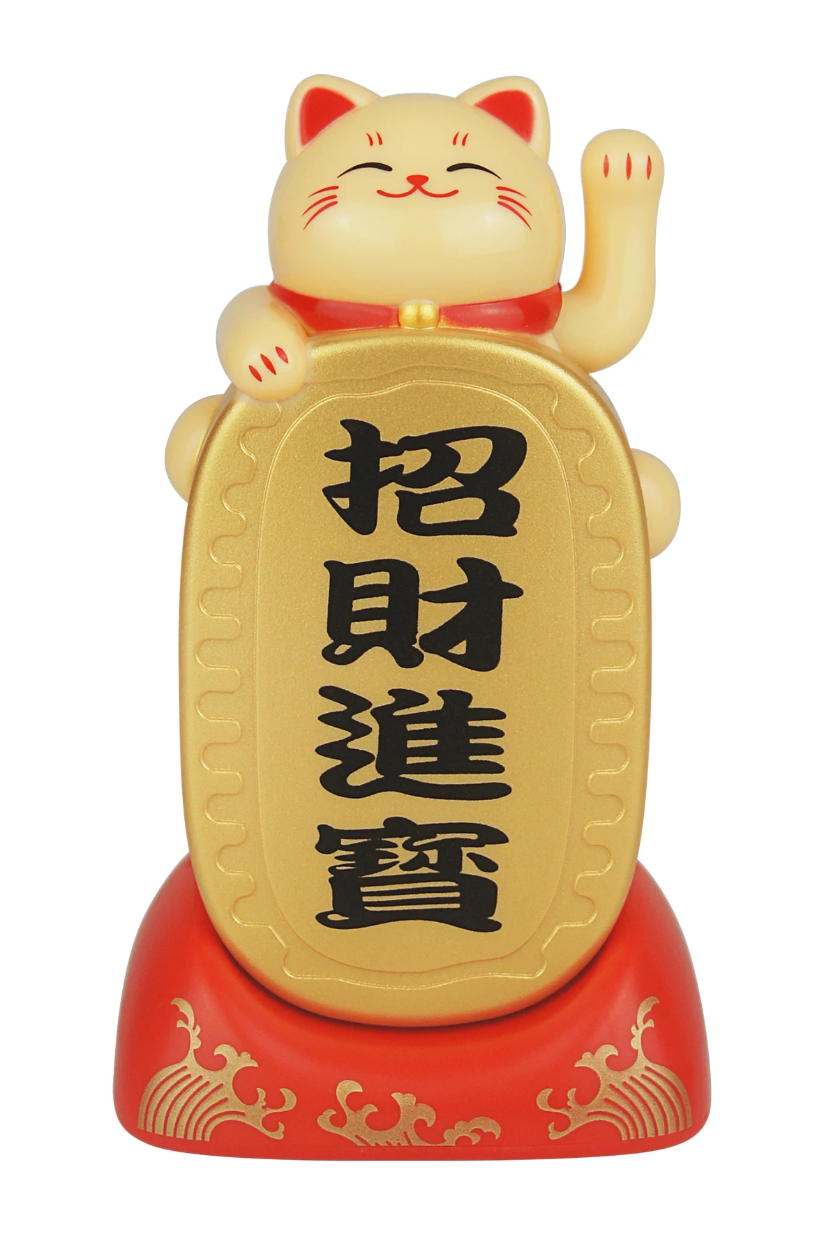 Chinese Waving Cat Lucky Figure maneki neko Fortune Cat Gifts Feng Shui with Waving Arm
