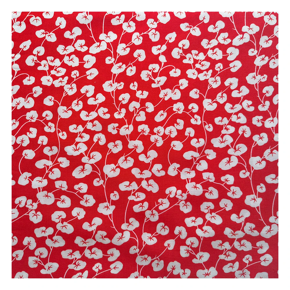 Hot selling rayon printed fabric spring summer dress pillow four piece set fabric