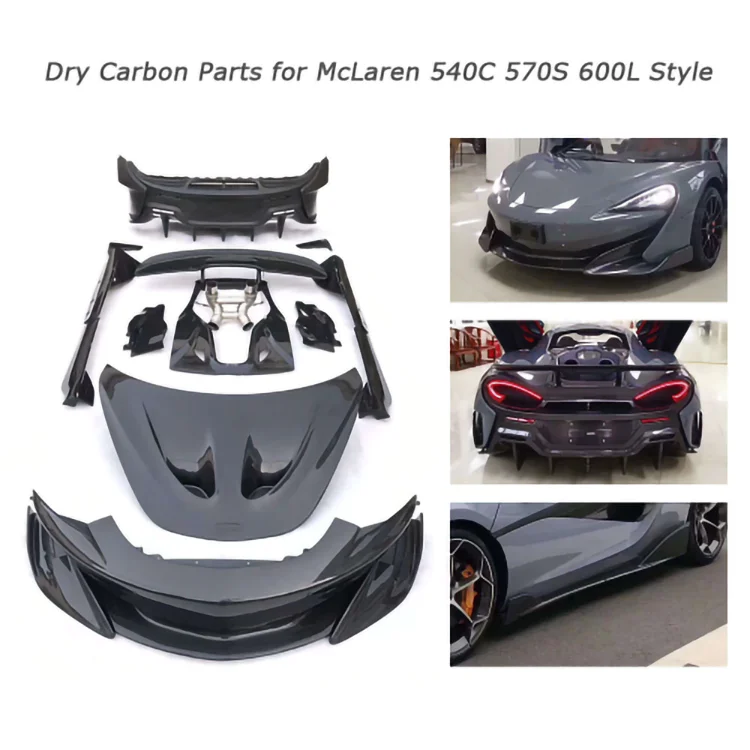 China Supplier Direct Selling Dry Carbon Fiber Material Mclaren 570gt Car Body Parts