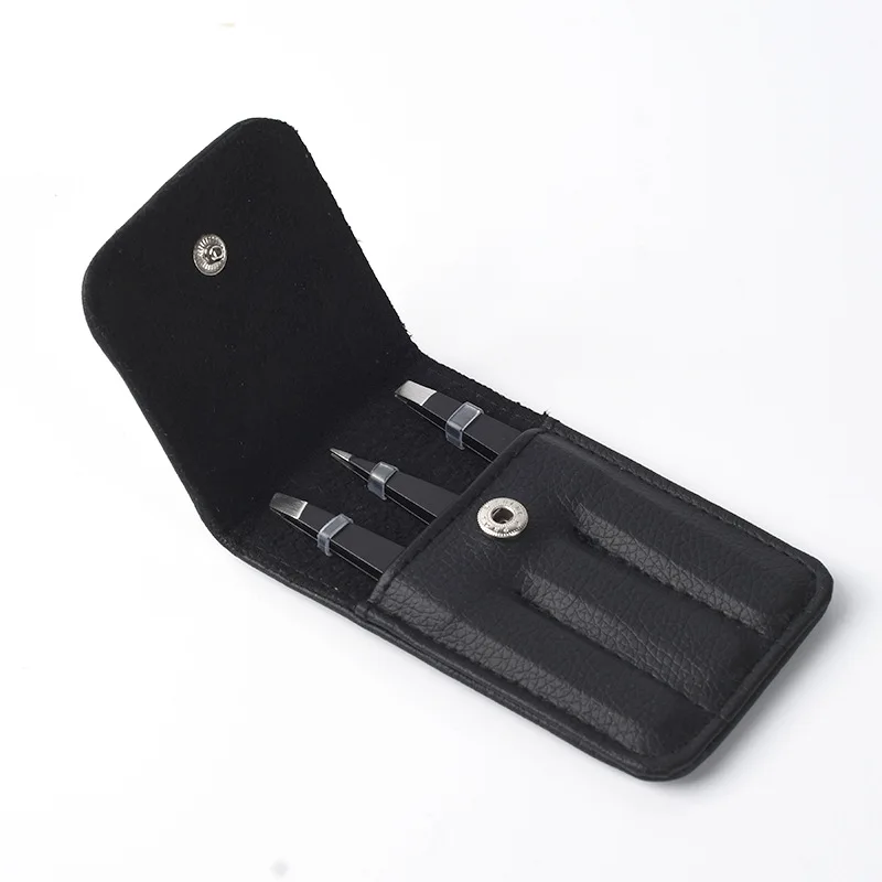 3pcs professional eyelash tweezer set eyebrow tweezer kit for girls