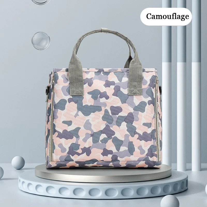 Customized Mommy Wet Bags Oxford Manufacturer Waterproof Mummy Maternity Mom Camouflage tote bag