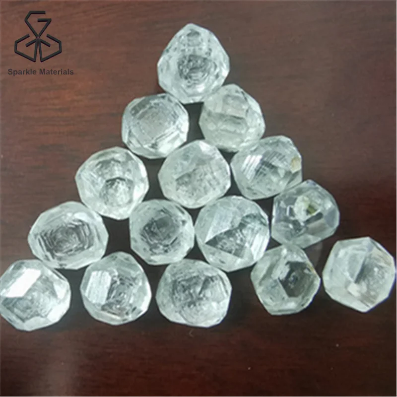 
Дешевая цена, белый HPHT CVD синтетический грубый лабораторный Выращенный алмаз 