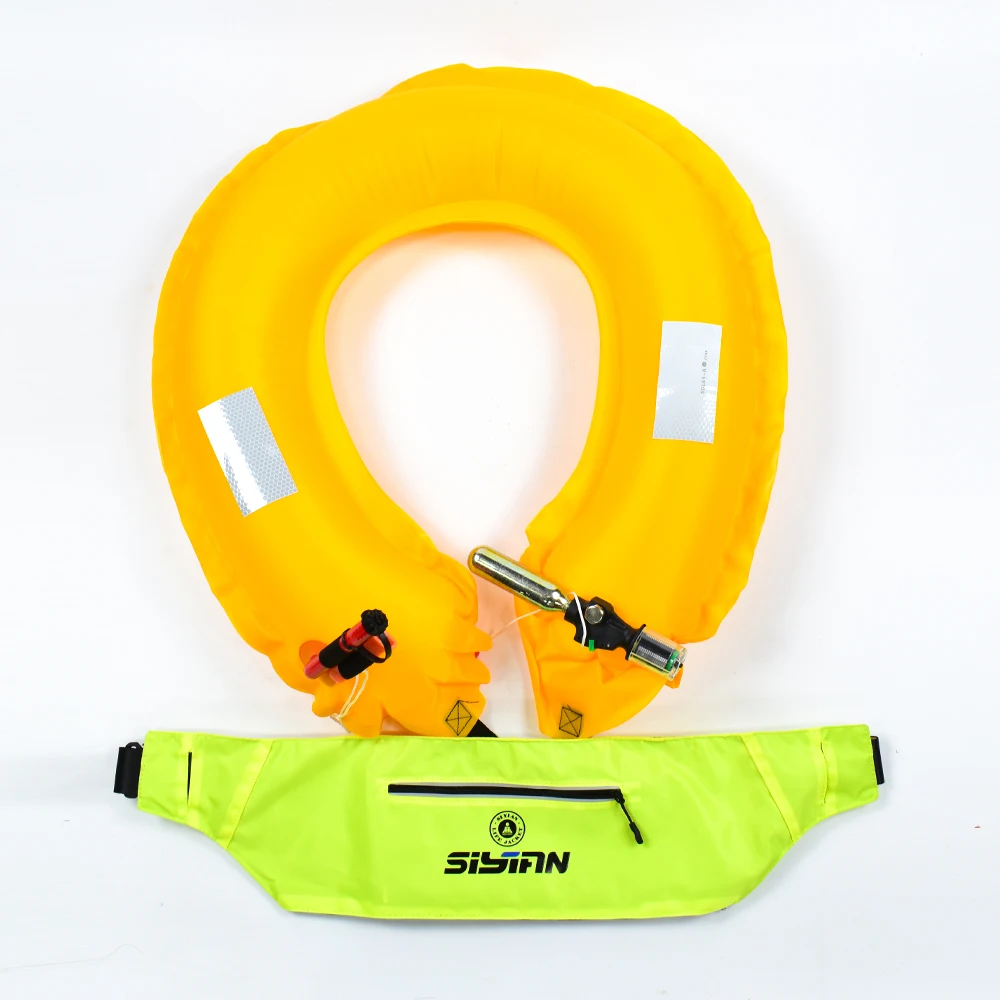 High quality Waterproof Oxford fabric lifesaving Waist Belt with zipper Swimming Ring inflatable Life Buoy