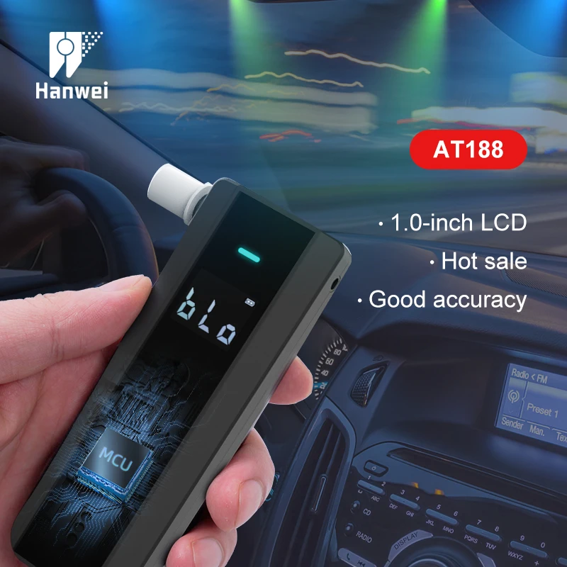 AT188 Pocket Alcohol Breathalyzer Tester Machine For Sale