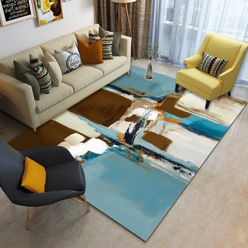 Nordic style 3D printed large carpet exquisite workmanship good quality living room floor carpet