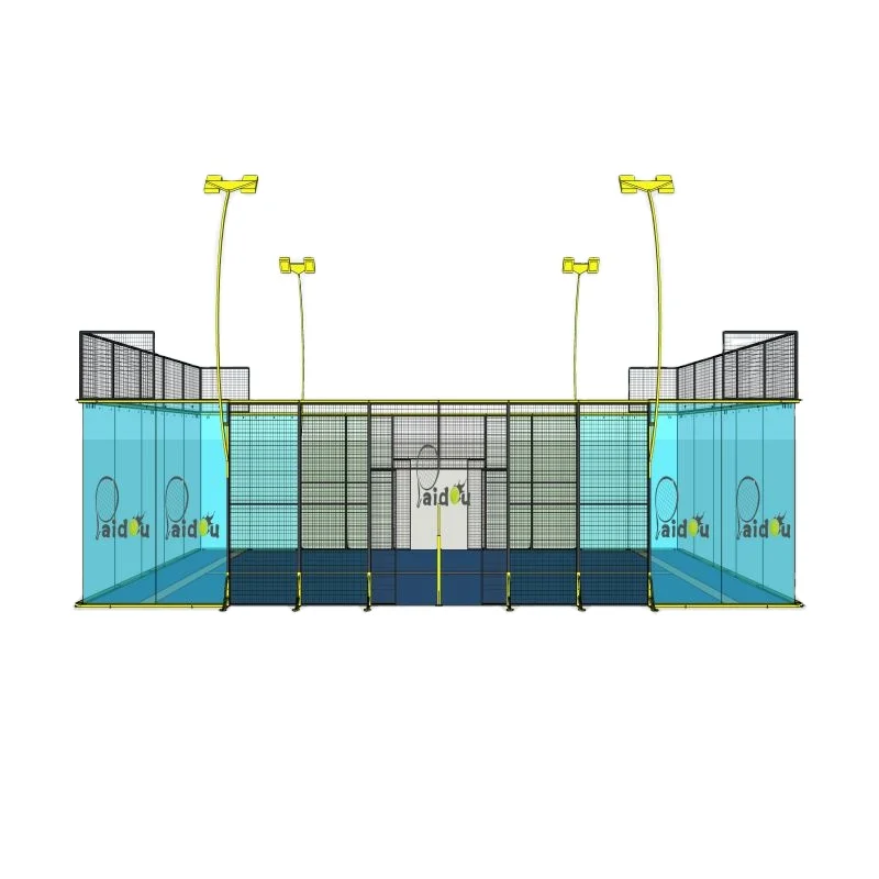 Профессиональный заводской полный набор съемный панорамный U-образный фон для теннисной площадки