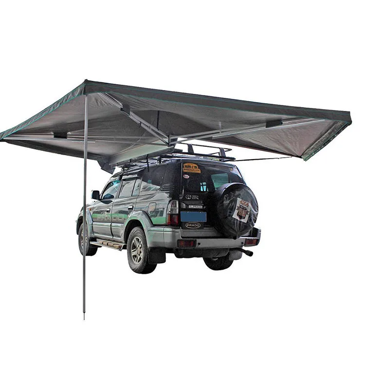 Free Standing 270 Round Sildout Tent Outdoor Car Side Awning For Camping Suv