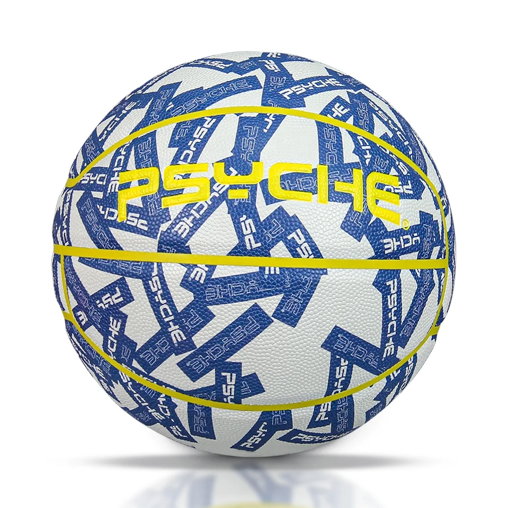 PSYCHE custom leather basketball ball branded indoor outdoor basketball freestyle ball