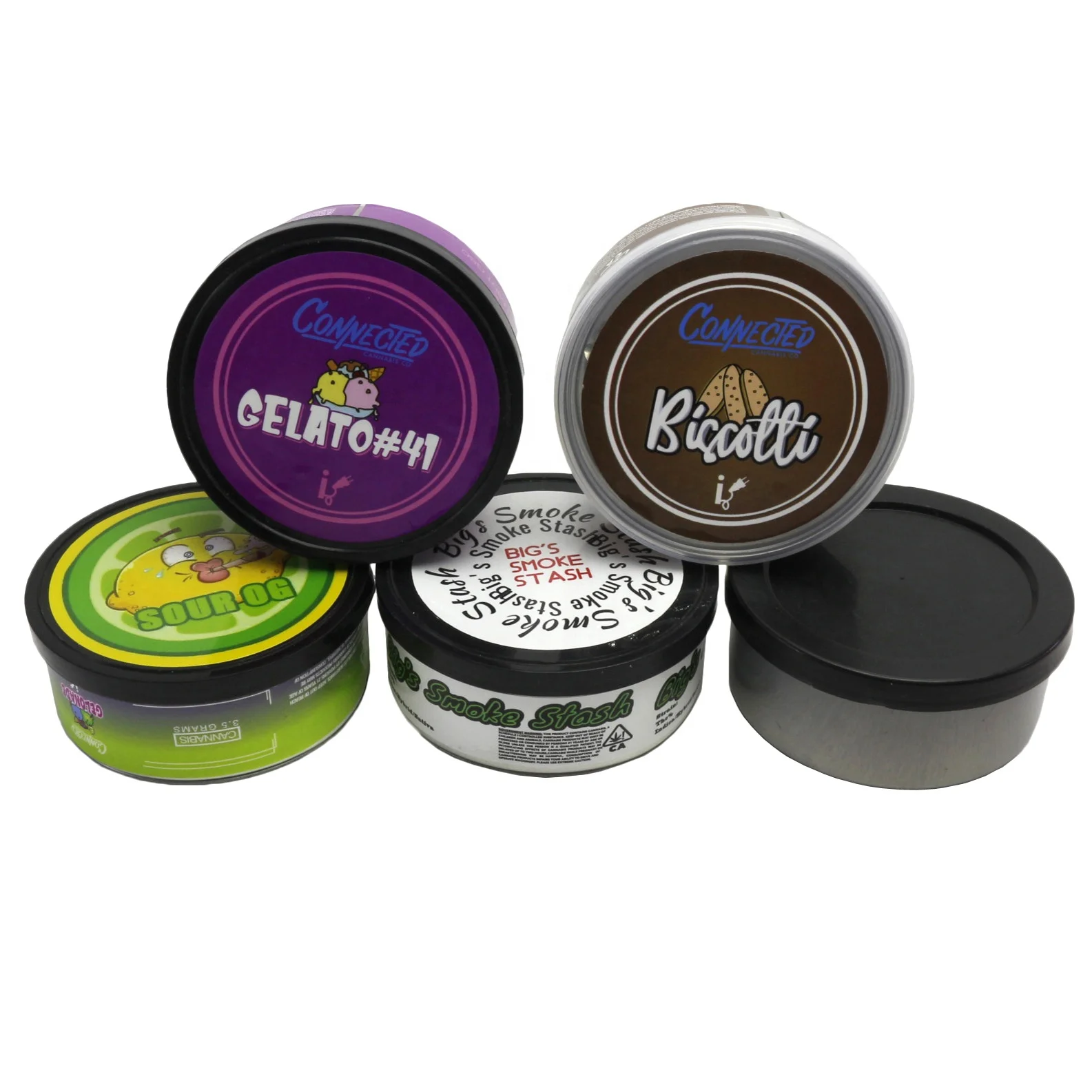 empty caviar fish meat 2 pieces metal tins cans MC-023C