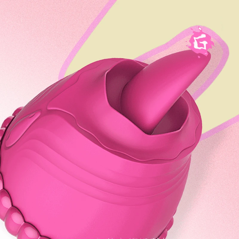 2022 High quality silicone rose vibrator clit licking sucker clitoral stimulator tongue vibrator for women