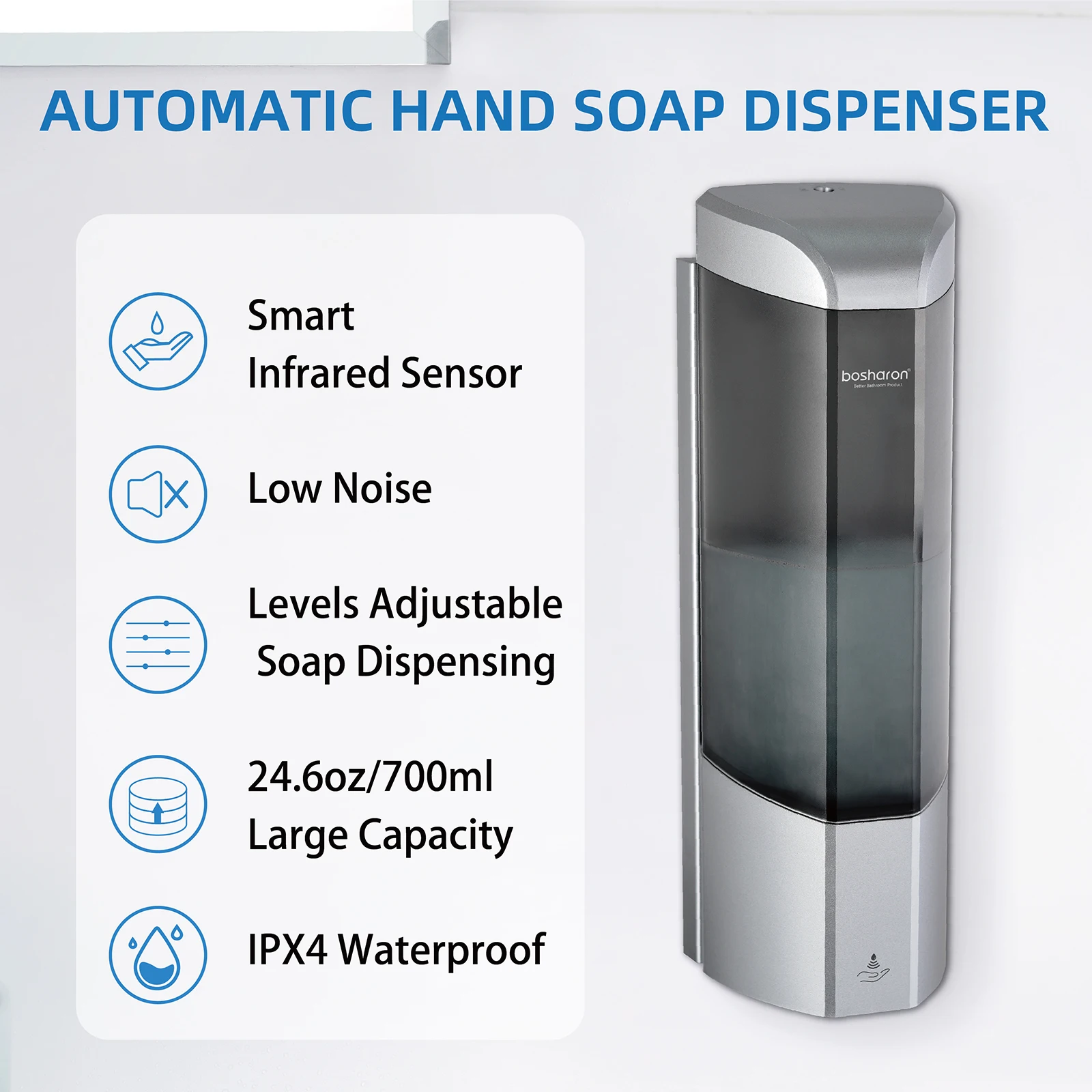 Factory Hotel Touchless Automatic Liquid Soap Dispenser Electric Foam Soap Dispenser Wall Mount Automatic Liquid Soap Dispenser