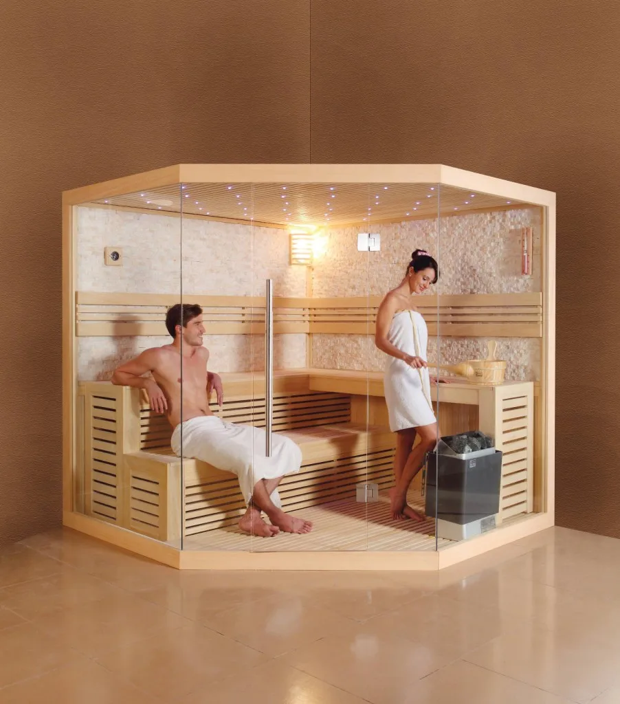 Sunrans wholesale different design steam sauna room multifunction computerized with stone