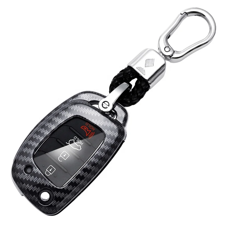 4 Button Flip Car Key Cover Shell Case For Hyundai Santa Fe Ix35 I30 Key Case 2021 Accessory