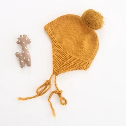 Wholesale knitted organic baby cotton hat cool newborn