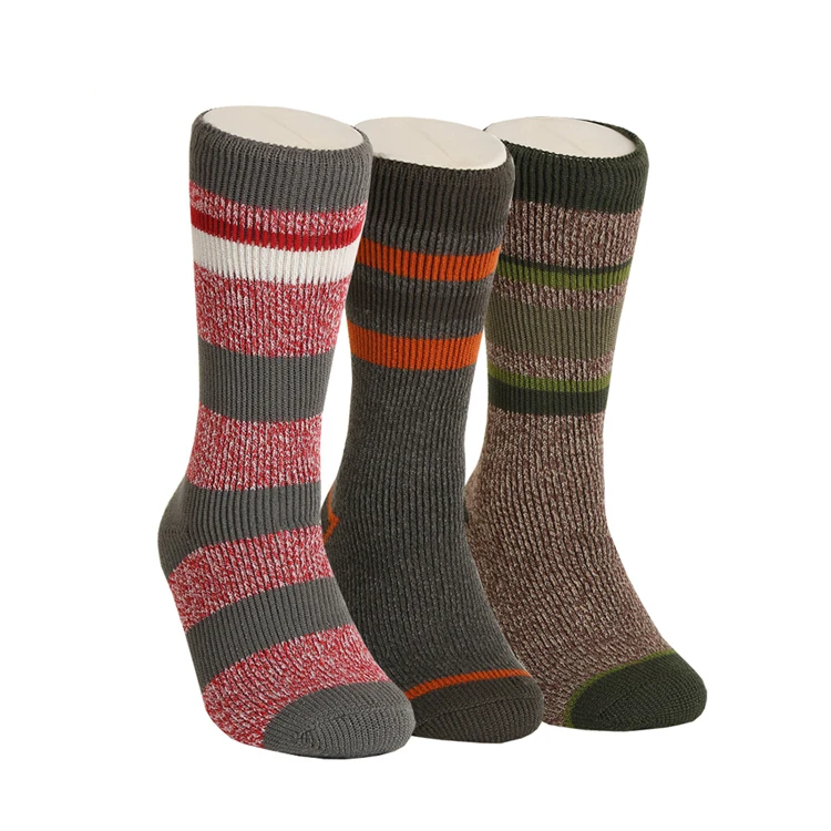 custom warm fuzzy socks brushed thermal socks grip winter socks