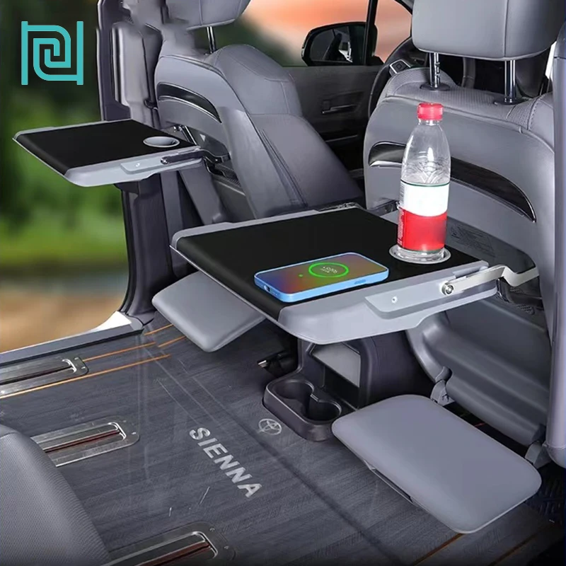 Car Seat Back Folding Table Drink Food Cup car table Car Back Seat Travel Rear Table For Sienna