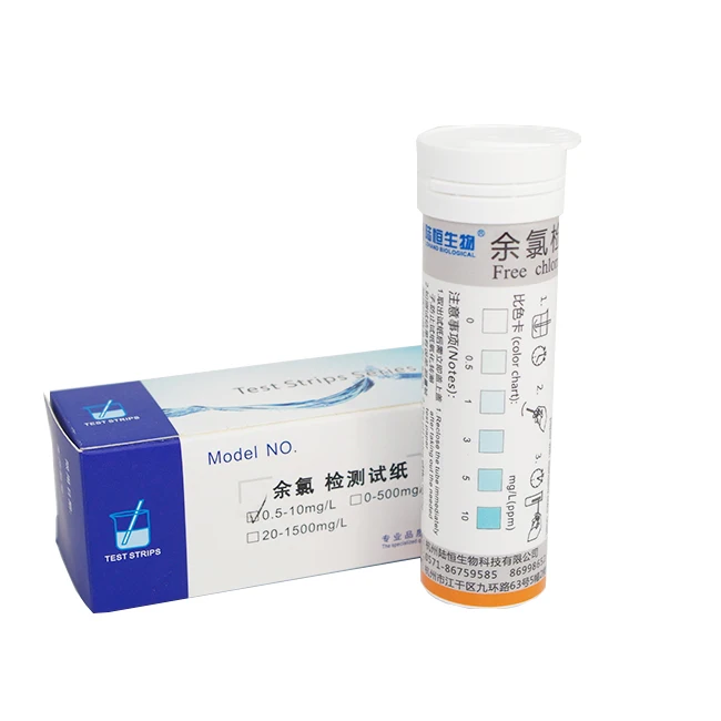Горячая Распродажа тестовые полоски для качества воды бумага тестирования остаточного хлора