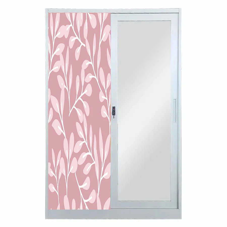 Steel Almirah Iron Closet 2 Door Metal Wardrobe Lemari Pakaian Besi 2 Pintu