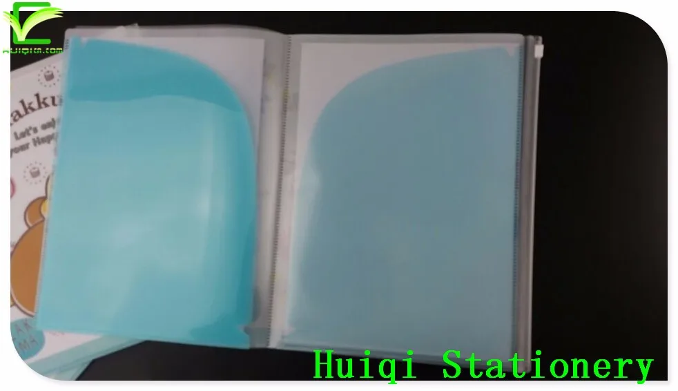 Customized Cover design with waterproof zipper bag Two pocket file Folder for A4 paper
