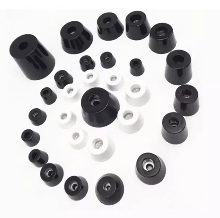 Factory direct new design high quality durable black rubber silicone material heat resistant feet with grew