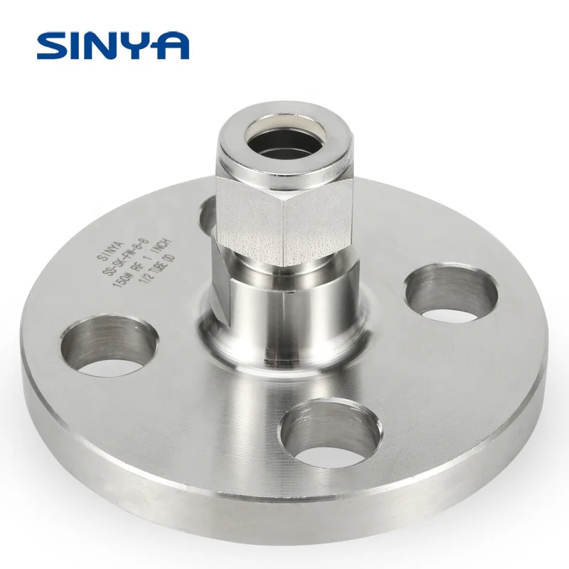 Pressure Fittings Steel Tube Flange to NPT Flange to Tube Adapter tube compression Fittings Flange to Threaded Adapter