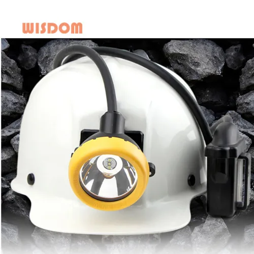 Brightest LED headlamp 16000LUX 6.6AH Li-ion battery coal mine safety equipment WISDOM KL5M headlight