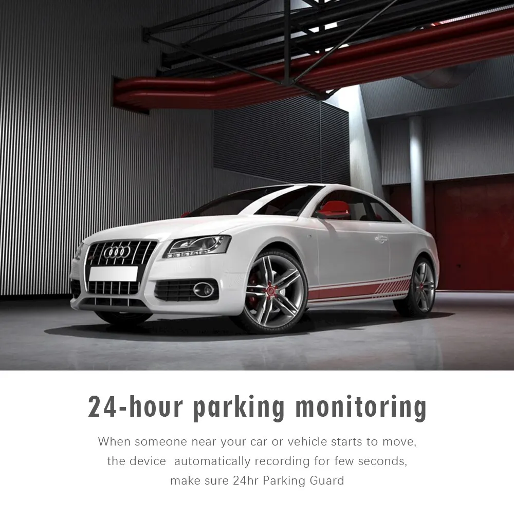 1.5 Inch Screen Dash Cam 1080P Dual Lens Interior Exterior Car Camera Recorder 24H Parking Monitor Car Black Box Video Recorder