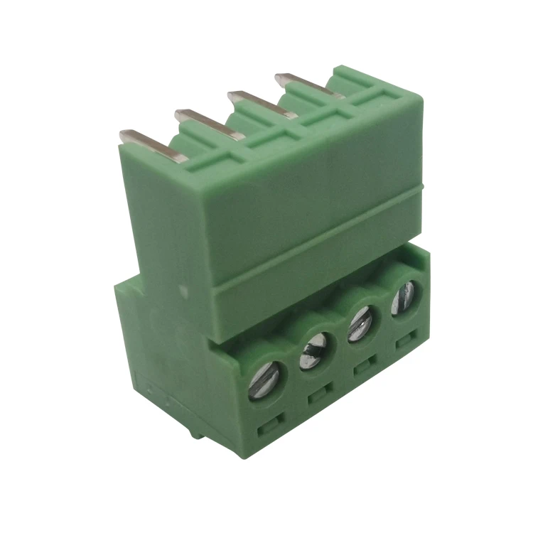 H15EDG 3.5 MM Pitch 4 pole  electric pluggable terminal  block connector 4 way male and female  terminal block