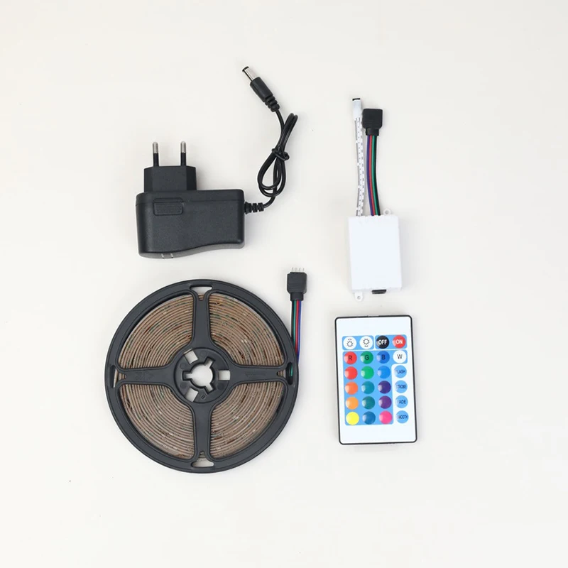 Factory price wholesale 12V IR Control 5M SMD 2835 RGB Waterproof Smart LED Strips Outdoor Indoor Decoration
