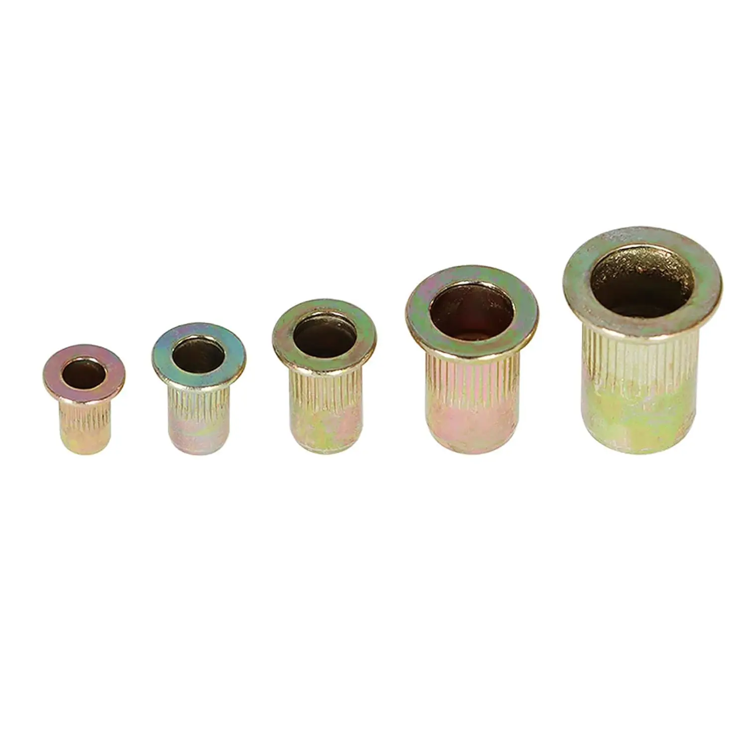 Carbon Steel Rivet Nuts Flat Head Threaded Insert Nutserts