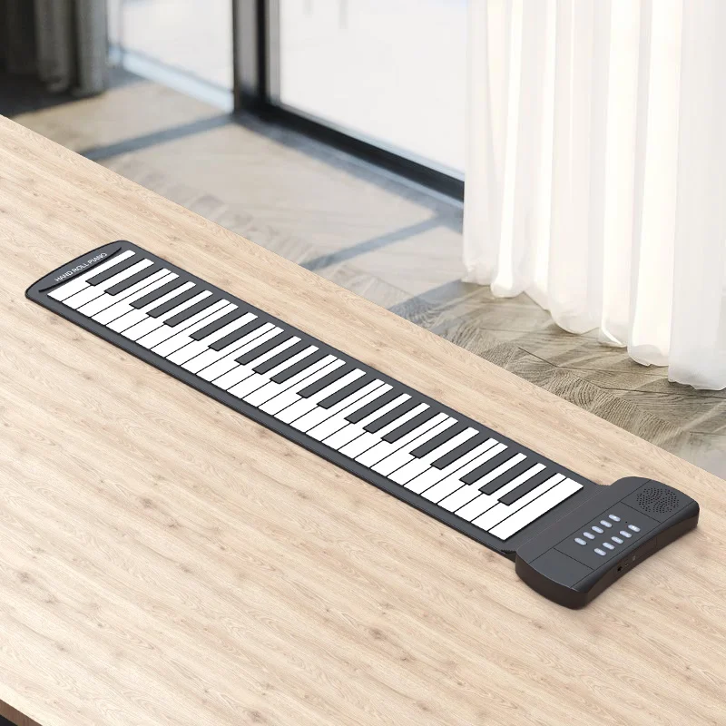 Newest and low price kids piano 49 keys roll up piano toys