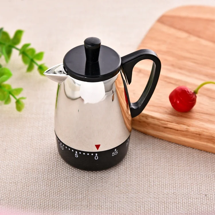 Home and Kitchen 2024 New Arrivals  Mechanical Kitchen Timer Cute Kettle Timer Wind Up 60 Minutes Manual Countdown Timer