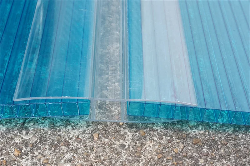 H profile shape U profile PC connector connection joint for polycarbonate pc sheet accessories with colors