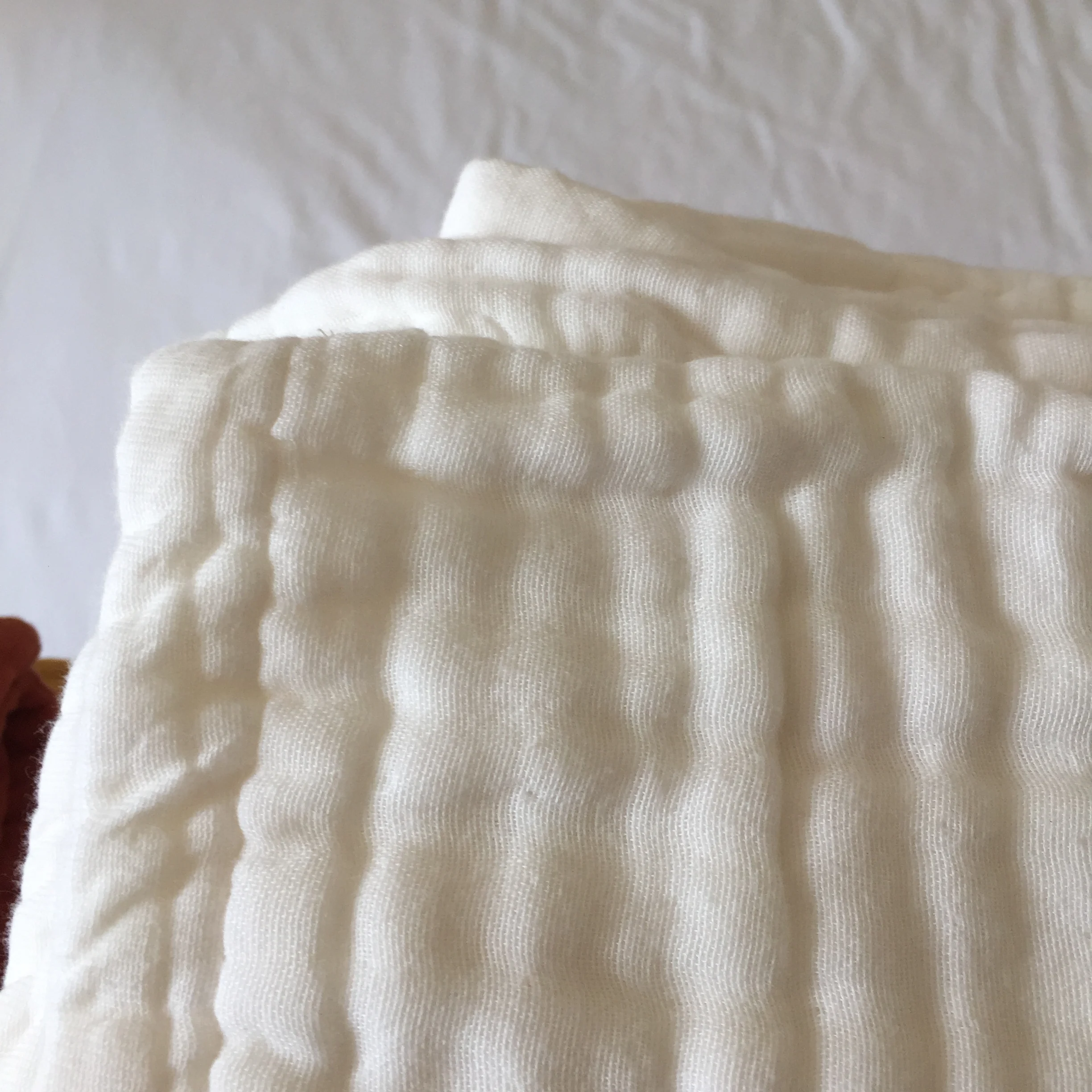 Custom Organic Muslin Swaddle Bamboo Cotton Fabric Blanket Muslim Baby Blankets