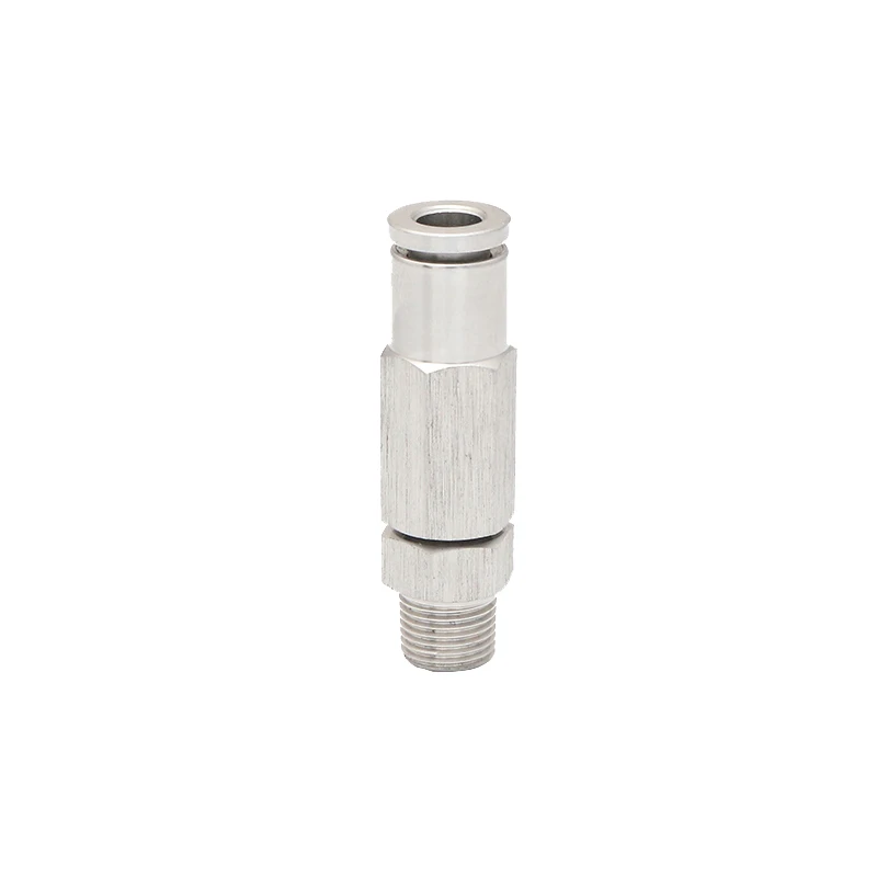 SS 316  Custom OEM Non Return Valves Single Direction Fittings SPCV8-01 Food Grade Sanitary Stainless Steel Check Valve Fitting
