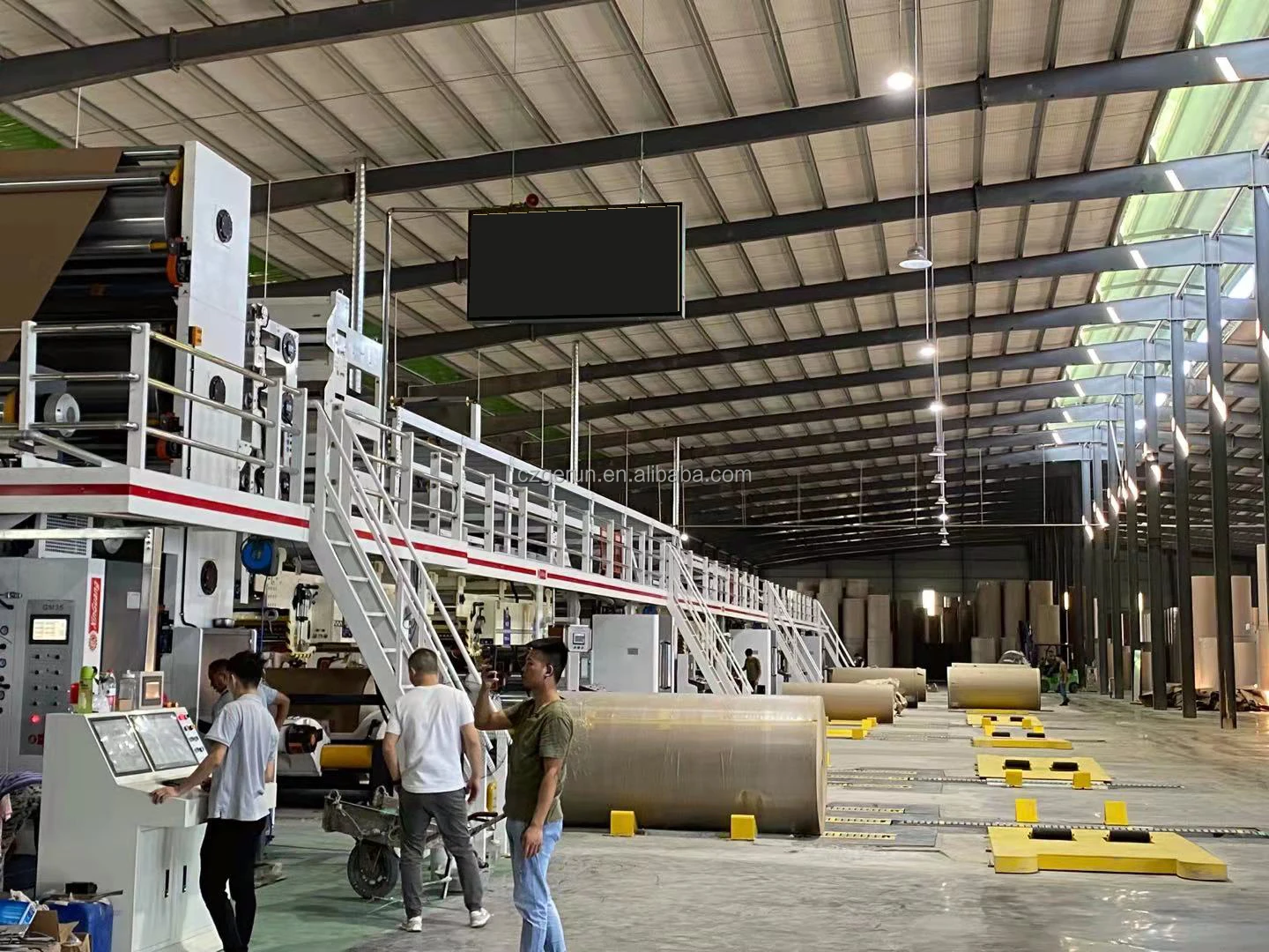 Carton box making machine/boxes cardboard/corrugated paperboard production line