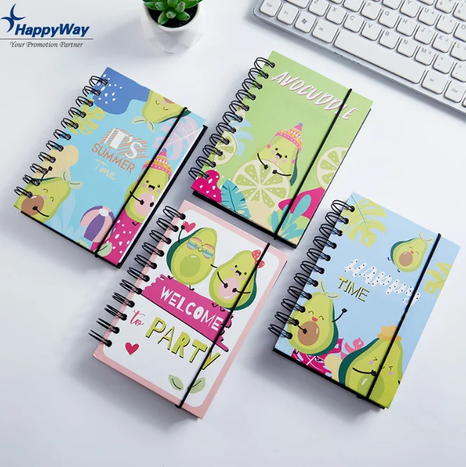 Custom Hot Selling Planner Notebook Cuadernos-por-mayor Cuaderno Espiral Vintage 100 Hojas Pasta Dura