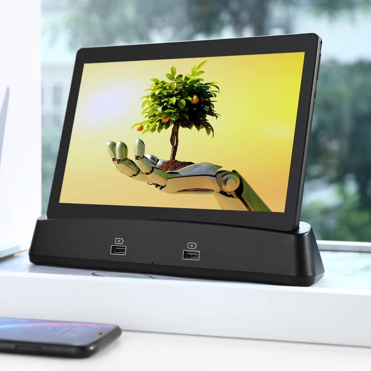 10-дюймовый планшет все в одном Ресторан tab android 8 1 wifi беспроводной зарядный с док-станцией промышленный планшетный