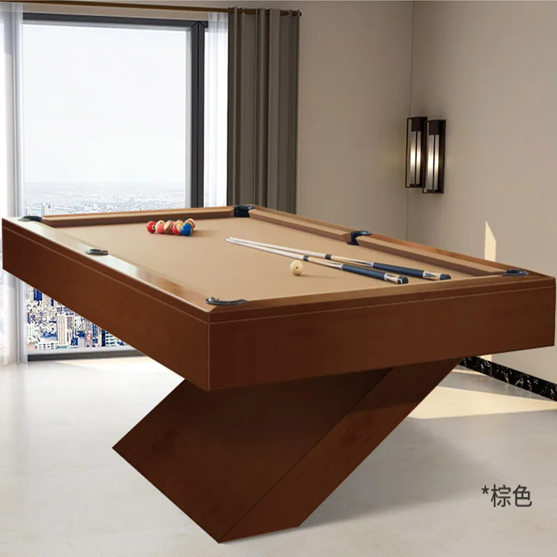 High end white color Pool Sport and Solid wood Rail Material billiard table