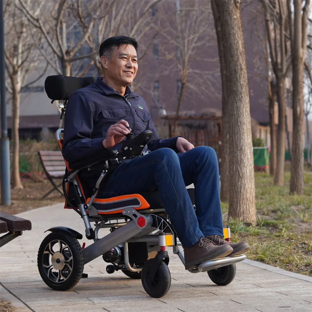 Складная электрическая инвалидная коляска для пожилых людей с CE